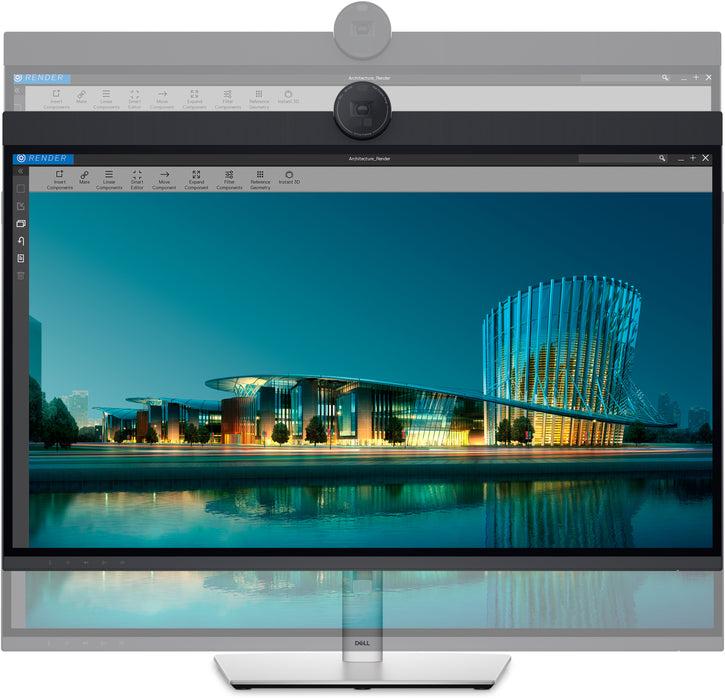 DELL UltraSharp U3224KBA, 80 cm (31.5"), 6144 x 3456 pixels, 6K Ultra HD, LCD, 8 ms, Black, Silver