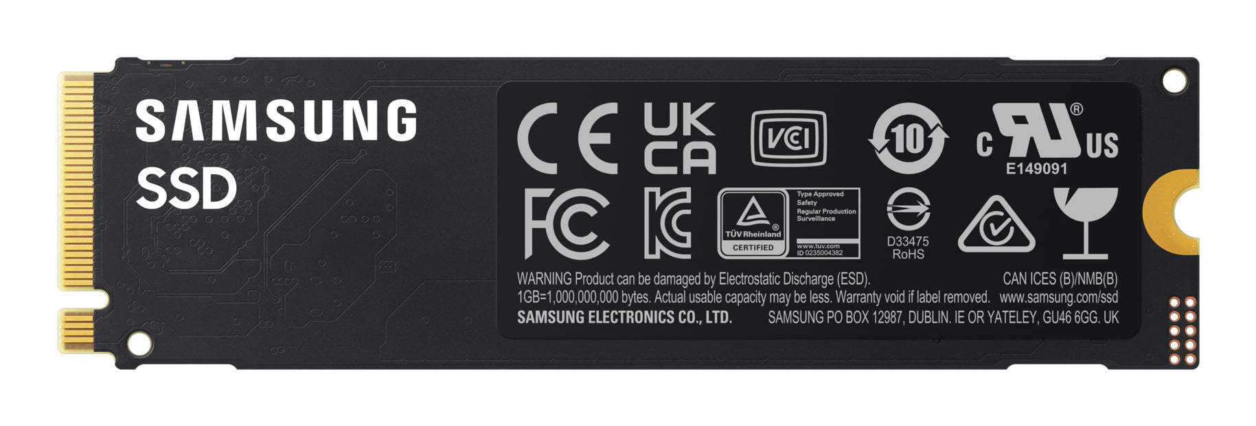Samsung 990 SSD PCIe 4.0x4 NVMe M.2, 2 TB, M.2, 7250 MB/s