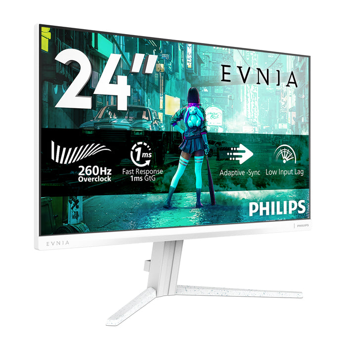 Philips Evnia 3000 24M2N3201PL/00, 60.5 cm (23.8"), 1920 x 1080 pixels, Full HD, LCD, 1 ms, White