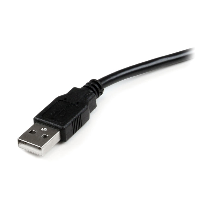 StarTech.com 6 ft USB to DB25 Parallel Printer Adapter Cable - M/F, Black, DB-25, USB A, 1.9 m, 100 g, 1900 mm