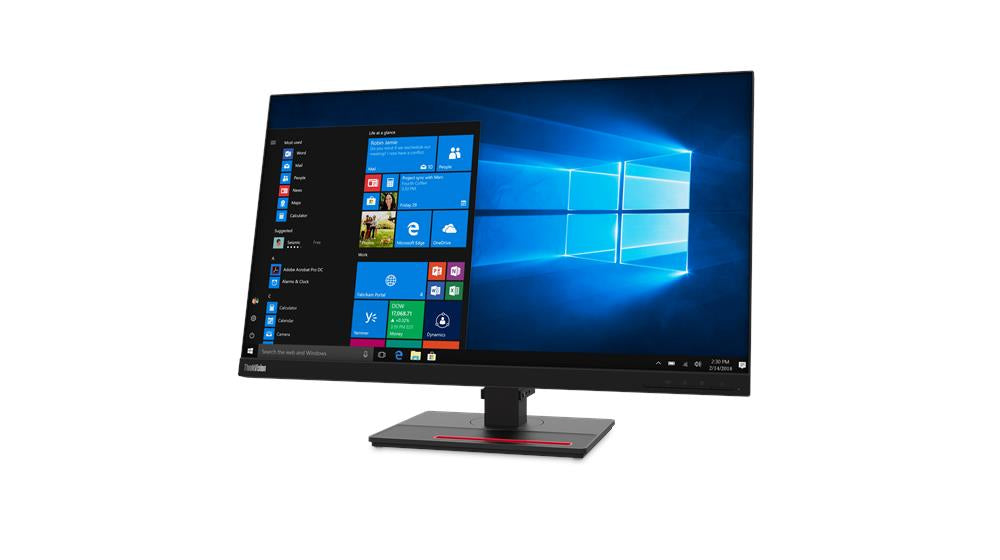 Lenovo ThinkVision T27q-20, 68.6 cm (27"), 2560 x 1440 pixels, Quad HD, LCD, 6 ms, Black