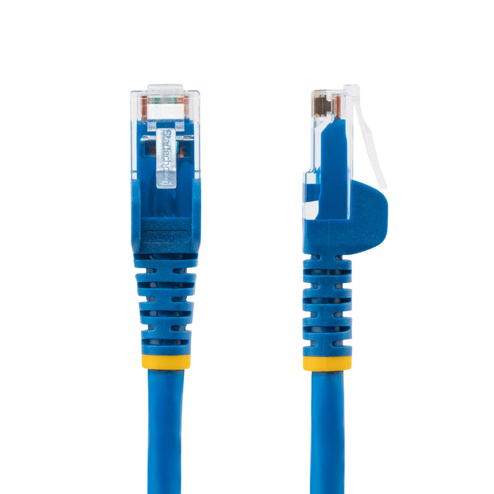 StarTech.com 5m CAT6 Ethernet Cable - LSZH (Low Smoke Zero Halogen) - 10 Gigabit 250Mhz 100W PoE RJ45 10GbE UTP Network Patch Cord Snagless with Strain Relief - Blue, CAT 6, ETL Verified, 24AWG, 5 m, Cat6, U/UTP (UTP), RJ-45, RJ-45, Blue