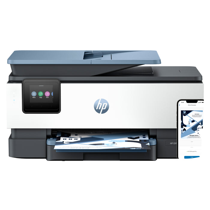 HP OfficeJet Pro 8125e Wireless All-in-One Color Printer, Instant Ink; Two-sided printing, Thermal inkjet, Colour printing, 4800 x 1200 DPI, A4, Direct printing, Blue