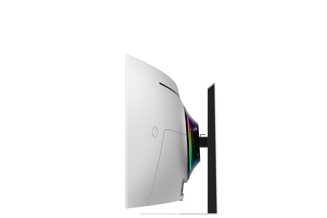 Samsung 49" Odyssey OLED G95SD DQHD, 240Hz Smart Gaming Monitor, 124.5 cm (49"), 5120 x 1440 pixels, Dual QHD, OLED, 0.03 ms, Silver
