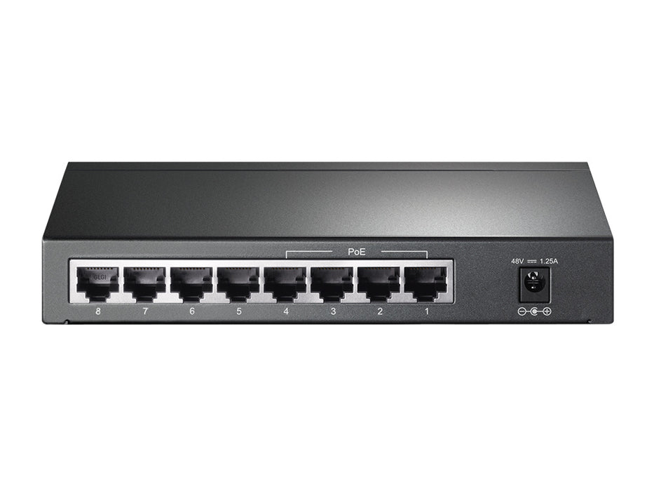 TP-Link TL-SG1008P, Unmanaged, Gigabit Ethernet (10/100/1000), Full duplex, Power over Ethernet (PoE)