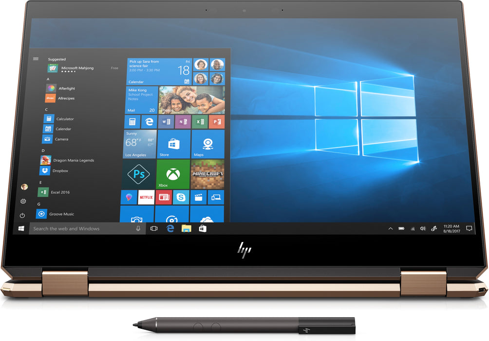 HP Spectre x360 15-df0004na, Intel® Core™ i7, 2.2 GHz, 39.6 cm (15.6"), 1920 x 1080 pixels, 8 GB, 512 GB