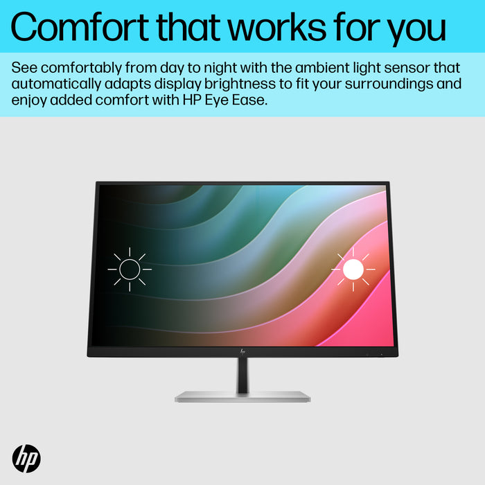 HP E-Series E27k G5 4K USB-C Monitor, 68.6 cm (27"), 3840 x 2160 pixels, 4K Ultra HD, LCD, 5 ms, Black, Silver