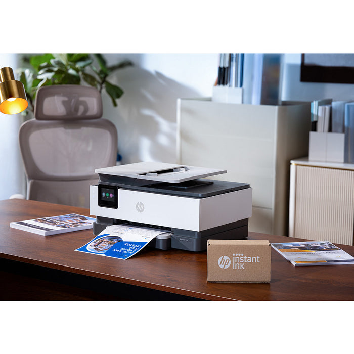 HP OfficeJet Pro Wireless Color Printer, Instant Ink; Two-sided printing, Thermal inkjet, Colour printing, 4800 x 1200 DPI, A4, Direct printing, Grey