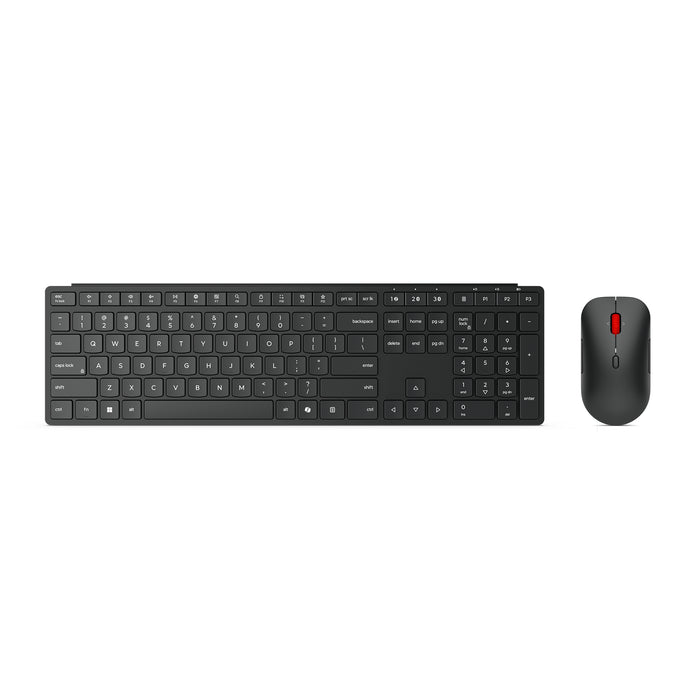 Lenovo 4X31S04847, Full-size (100%), Wireless, RF Wireless + Bluetooth, Black, Mouse included