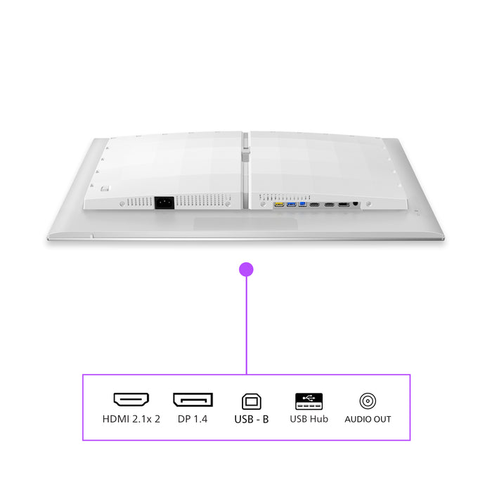 Philips Evnia 8000 27M2N8500/00, 67.3 cm (26.5"), 2560 x 1440 pixels, Quad HD, QD-OLED, 0.03 ms, White