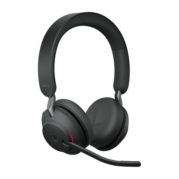 Jabra Evolve2 65 USB-A Black MS Stereo, Wireless, Office/Call center, 20 - 20000 Hz, 176.4 g, Headset, Black