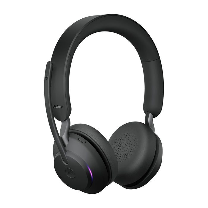 Jabra Evolve2 65 USB-A Black MS Stereo, Wireless, Office/Call center, 20 - 20000 Hz, 176.4 g, Headset, Black