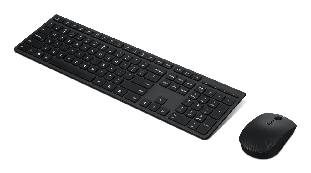 Lenovo 4X31R64350, Wireless, RF Wireless + Bluetooth, Scissor key switch, QWERTY, Grey, Mouse included