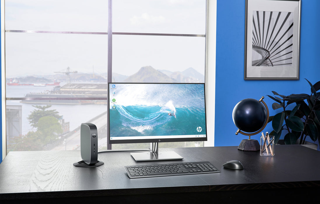 HP E24 G4 FHD Monitor, 60.5 cm (23.8"), 1920 x 1080 pixels, Full HD, LCD, 5 ms, Black, Silver