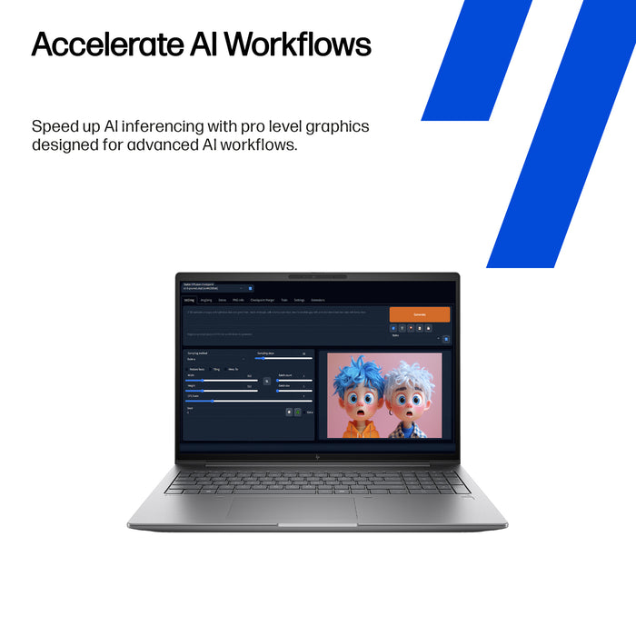 HP Zbook X G1i Data Science, Intel Core Ultra 7, 40.6 cm (16"), 1920 x 1200 pixels, 32 GB, 1 TB, Windows 11 Pro