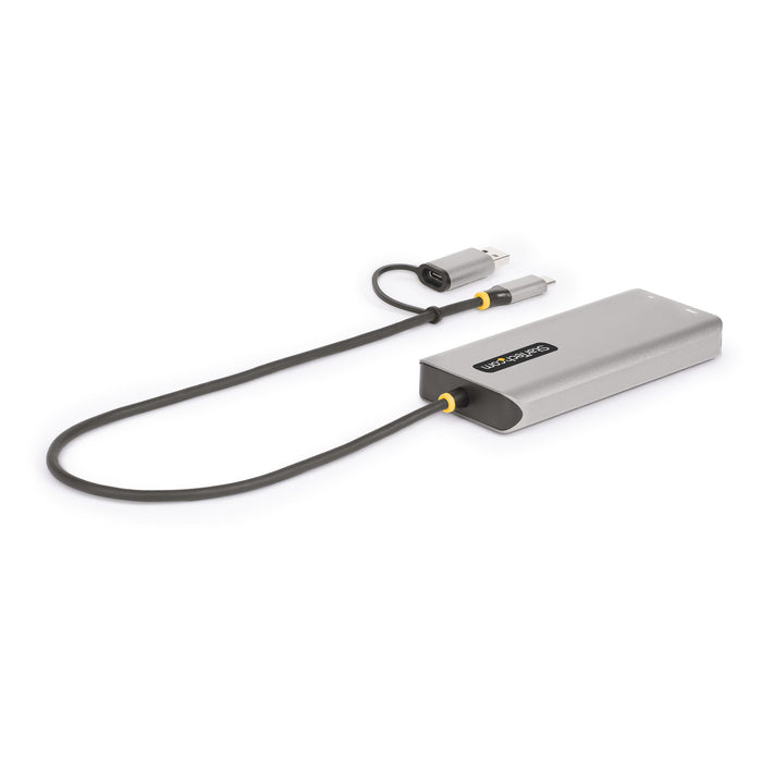 StarTech USB-C to Dual-HDMI Adapter, USB-C/A to 2x HDMI (1x 4K30, 1x 1080p), 3X USB-A 5Gbps Hub, USB to HDMI Converter