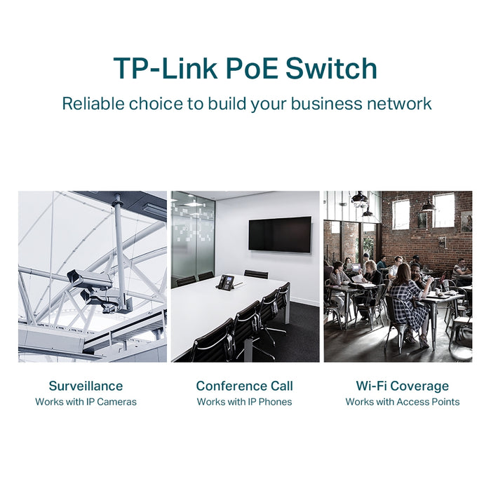 TP-Link 28-Port Gigabit Easy Smart Switch with 24-Port PoE+, Managed, L2, Gigabit Ethernet (10/100/1000), Power over Ethernet (PoE), Rack mounting, 1U