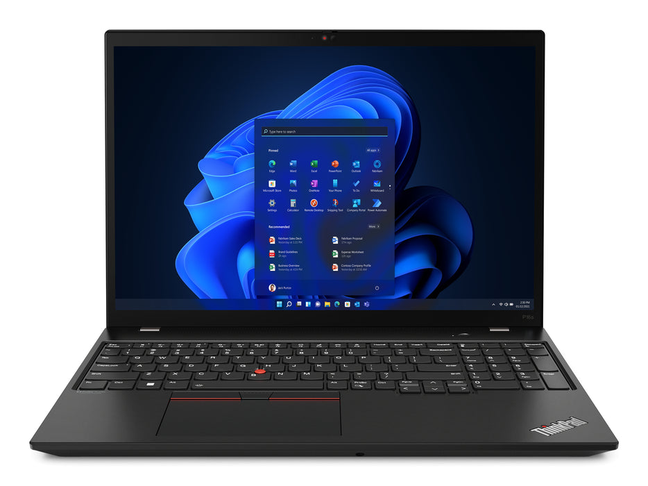 Lenovo ThinkPad P16s Gen 2 (Intel), Intel® Core™ i5, 40.6 cm (16"), 1920 x 1200 pixels, 16 GB, 512 GB, Windows 11 Pro