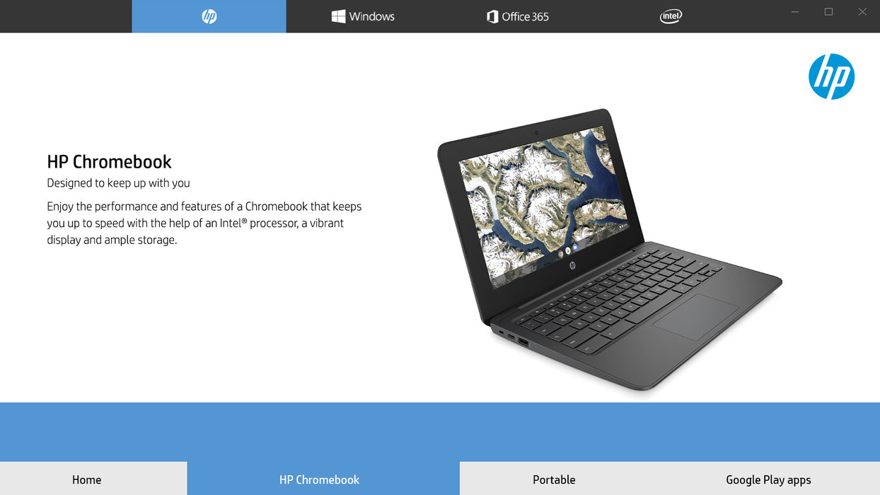 HP Chromebook 11a-nb0002na, Intel® Celeron®, 1.1 GHz, 29.5 cm (11.6"), 1366 x 768 pixels, 4 GB, 32 GB