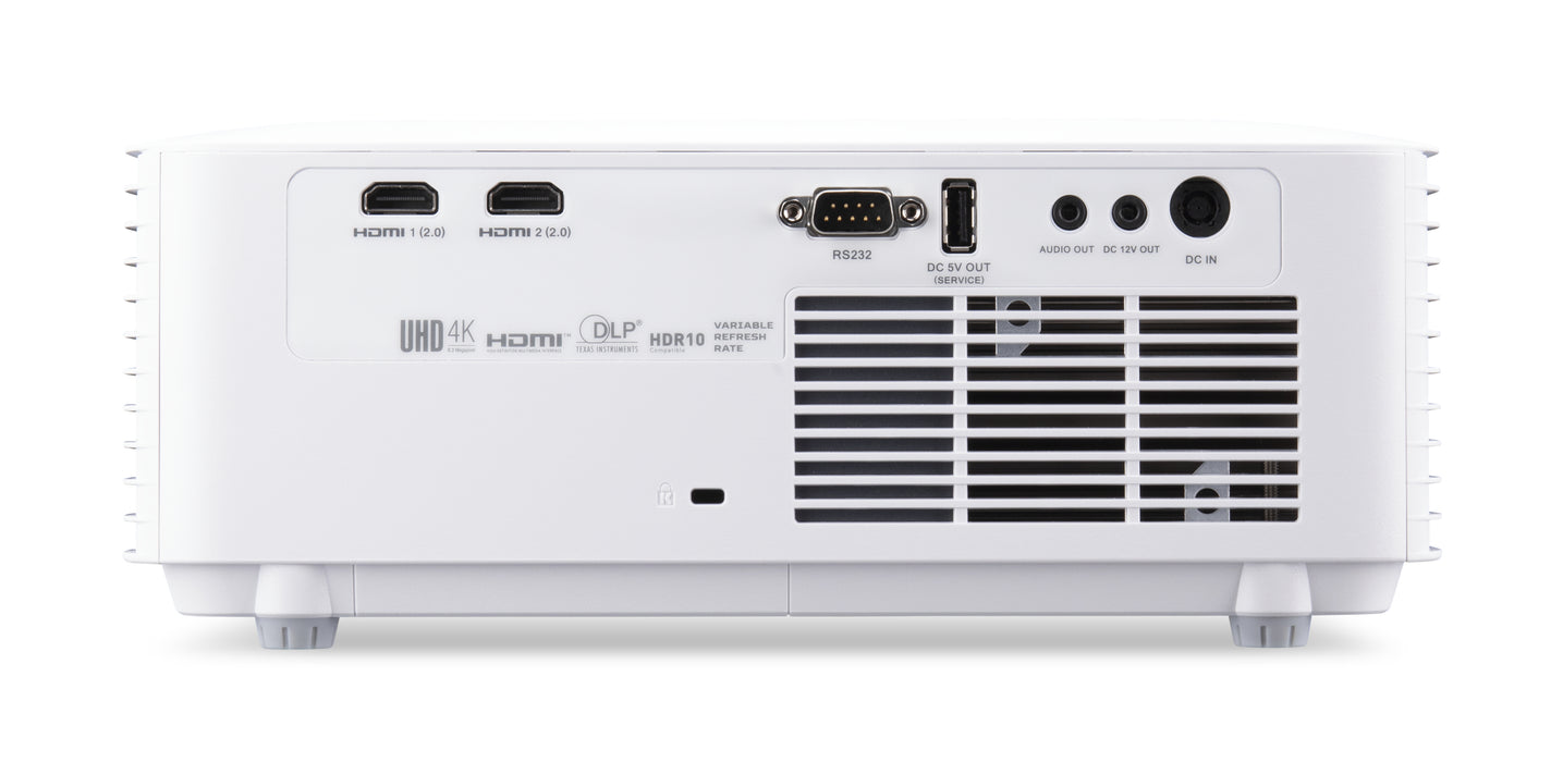 Acer Vero PL2810G - 4K2K Ultra HD (3840x2160), 16:9, 3500 Lumens, Up to 300", HDR10, Ceiling Mountable, DLP Projector, 3500 ANSI lumens, DLP, UHD 4K (3840x2160), 3500000:1, 16:9, 762 - 7620 mm (30 - 300")