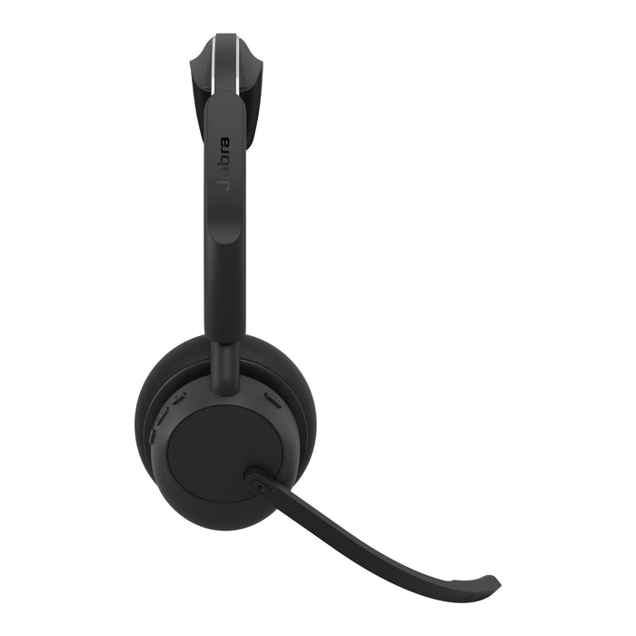 Jabra Evolve3 45 UC - USB-A with Dongle - Stereo, Wireless, Office/Call center, 20 - 20000 Hz, 102 g, Headset, Black