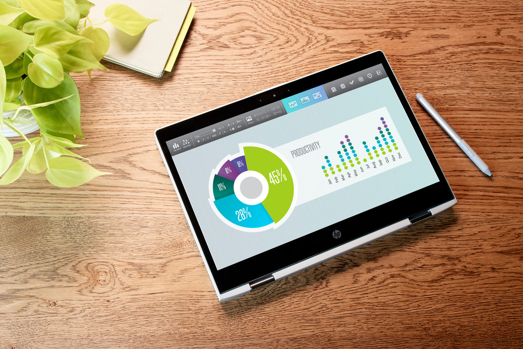 HP ProBook x360 440 G1, Intel® Core™ i3, 2.2 GHz, 35.6 cm (14"), 1920 x 1080 pixels, 4 GB, 512 GB