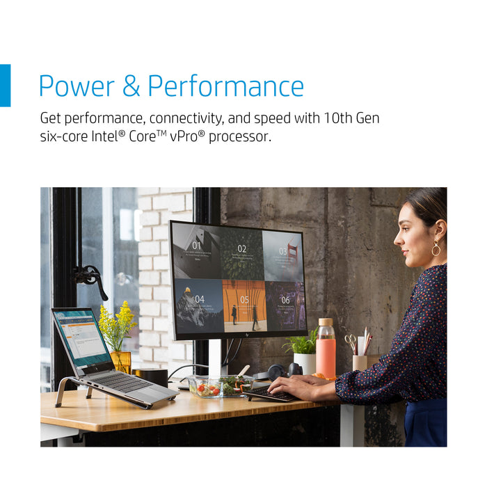 HP EliteBook 830 G7, Intel® Core™ i5, 1.6 GHz, 33.8 cm (13.3"), 1920 x 1080 pixels, 8 GB, 256 GB