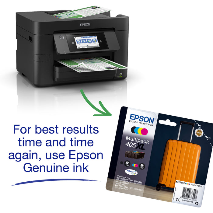 Epson WorkForce Pro WF-4820DWF Printer, Inkjet, Colour printing, 4800 x 2400 DPI, A4, Direct printing, Black