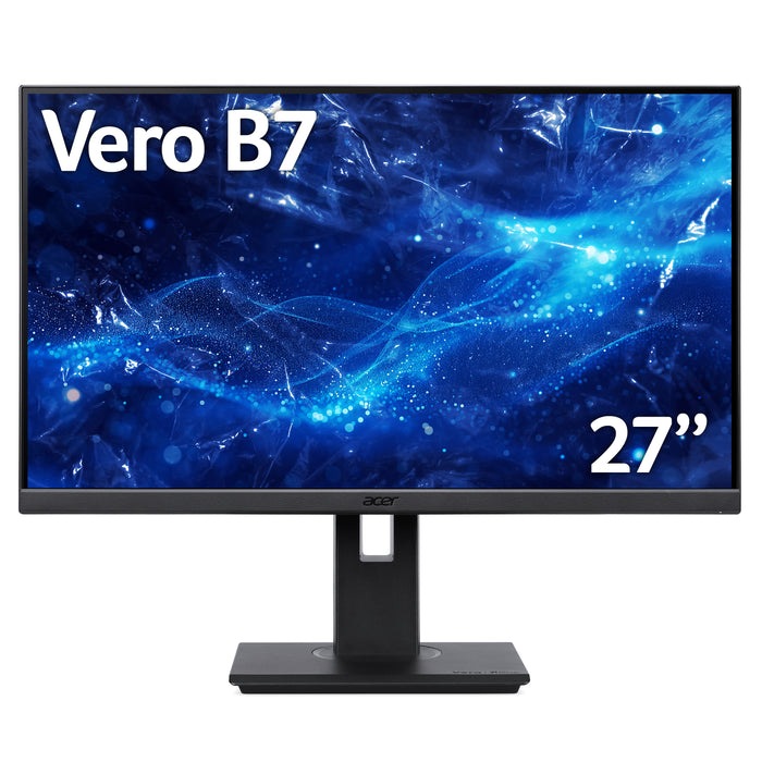 Acer Vero B7 Vero B277UG - 27" Quad HD (2560x1440), 120Hz, 4ms, USB-Hub, HDR10, AdaptiveSync Monitor, 68.6 cm (27"), 2560 x 1440 pixels, Quad HD, 4 ms, Black