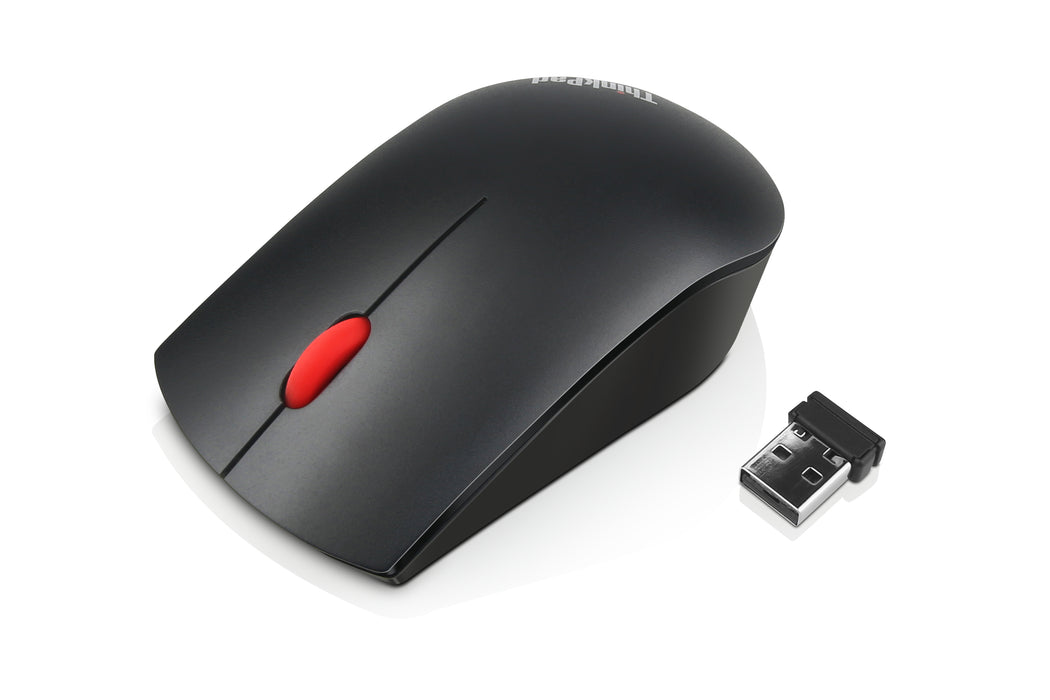 Lenovo 4X30M56887, Ambidextrous, Optical, RF Wireless, 1200 DPI, Black, Red