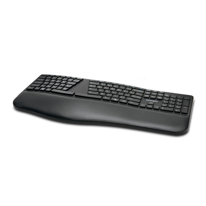 Kensington Pro Fit Ergo Wireless Keyboard (Black), Wireless, Bluetooth