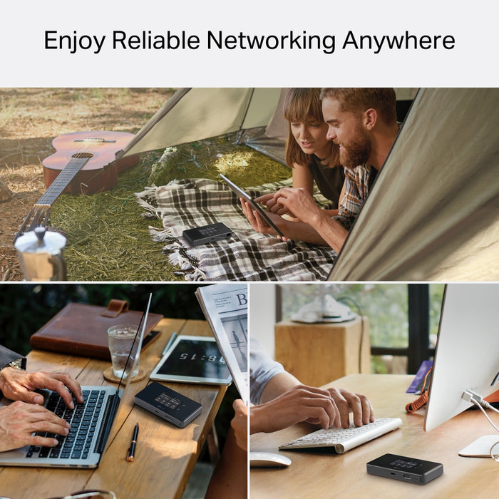TP-Link M8550(EU), Cellular network router, Black, Portable, 802.11a, 802.11b, 802.11g, Wi-Fi 4 (802.11n), Wi-Fi 5 (802.11ac), Wi-Fi 6 (802.11ax), 200 Mbit/s, 4G, 5G, LTE