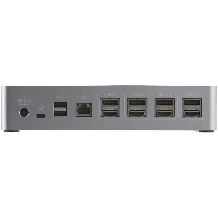 StarTech USB-C Quad Monitor Docking Station for MacBook Pro / Air M1 M2 M3 M4 & Windows, Universal 4K 60Hz HDMI DP Dock, Thunderbolt Compatible, 100W Laptop Charging