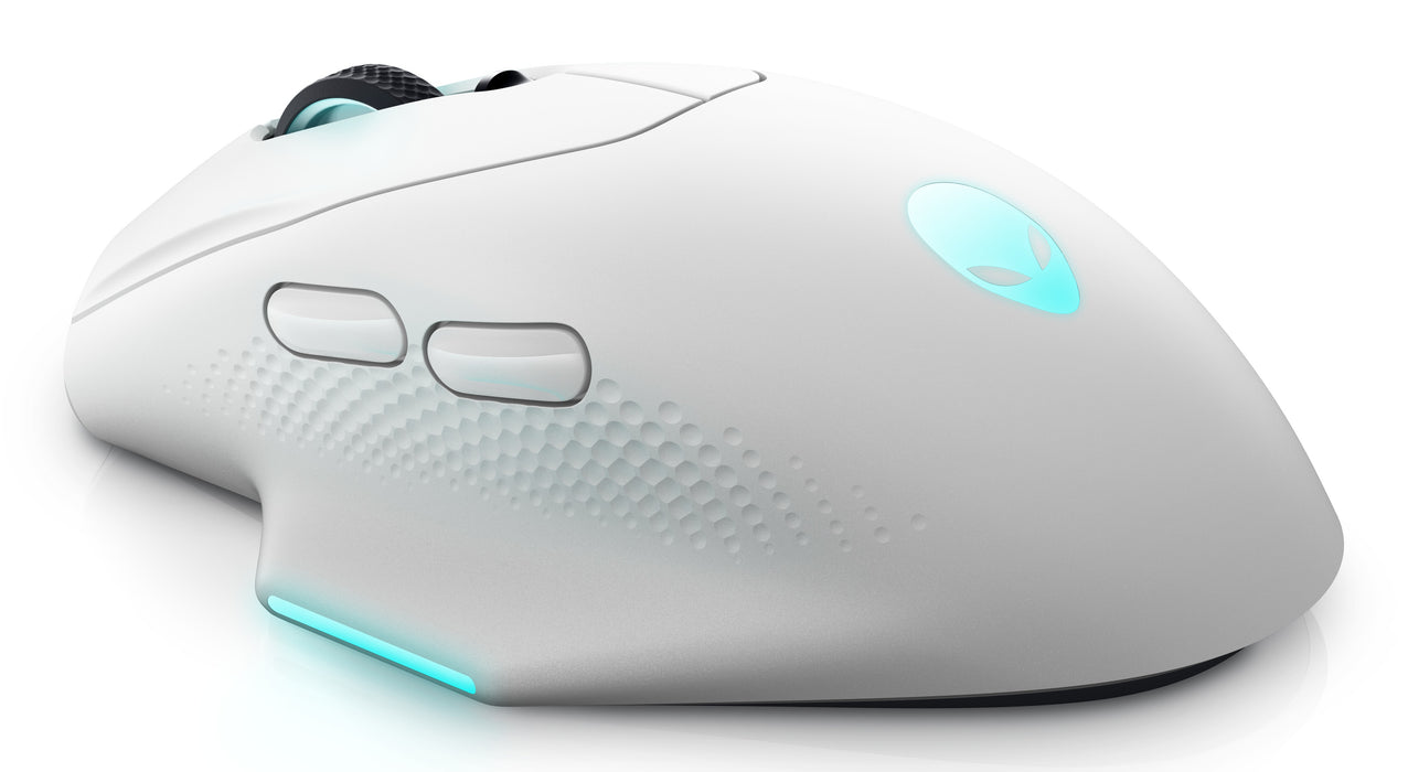 Alienware AW620M, Right-hand, Optical, RF Wireless + USB Type-C, 26000 DPI, White