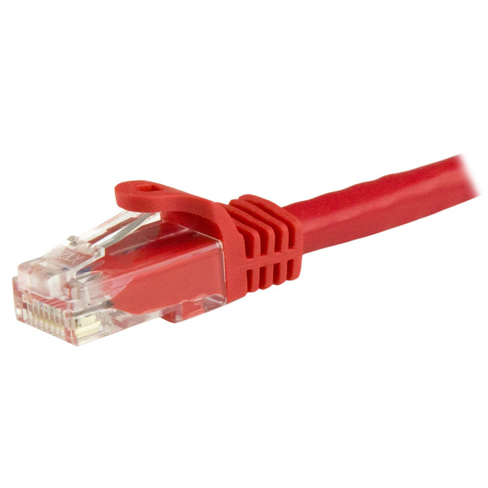 StarTech.com 1m CAT6 Ethernet Cable - Red CAT 6 Gigabit Ethernet Wire -250MHz 100W PoE RJ45 UTP Network/Patch Cord Snagless w/Strain Relief Individually Tested, 1 m, Cat6, U/UTP (UTP), RJ-45, RJ-45, Red