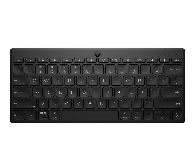 HP 355 Compact Multi-Device Bluetooth Keyboard, Wireless, Bluetooth, Mechanical, Black