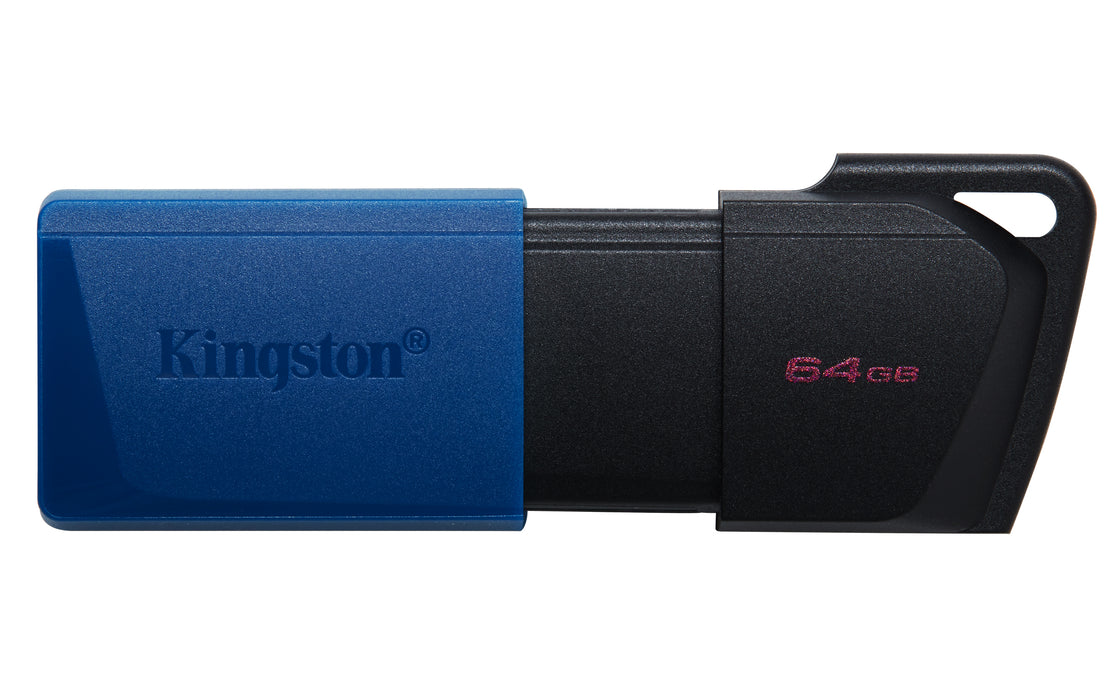 Kingston Technology DataTraveler 64GB USB3.2 Gen 1 Exodia M (Black + Blue) - 2 Pieces, 64 GB, USB Type-A, 3.2 Gen 1 (3.1 Gen 1), Slide, 20 g, Black, Blue