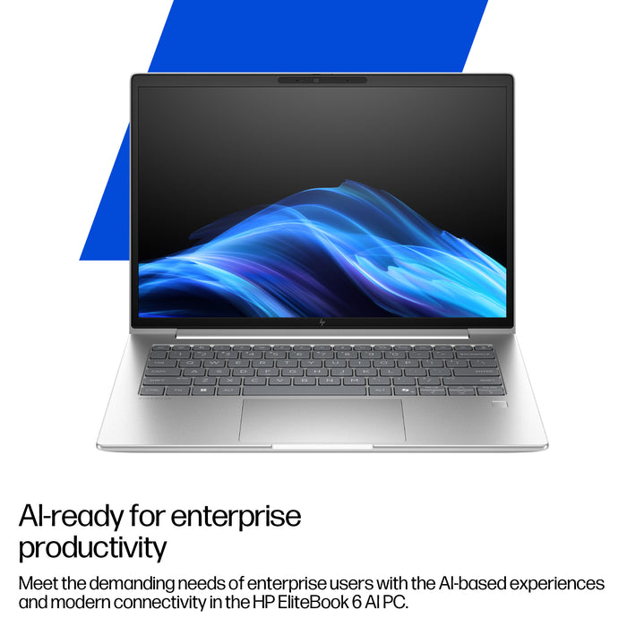 HP EliteBook 6 G1i 13 inch Notebook AI PC Wolf Pro Security Edition, Intel Core Ultra 5, 33.8 cm (13.3"), 1920 x 1200 pixels, 16 GB, 512 GB, Windows 11 Pro
