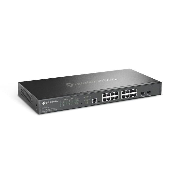 TP-Link Omada 16-Port 2.5G and 2-Port 10GE SFP+ L2+ Managed Switch with 8-Port PoE+, Managed, L2+, 2.5G Ethernet (100/1000/2500), Power over Ethernet (PoE), Rack mounting, 1U