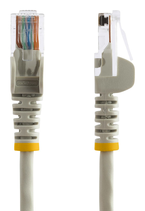 StarTech.com Cat5e Patch Cable with Snagless RJ45 Connectors - 5 m, Grey, 5 m, Cat5e, U/UTP (UTP), RJ-45, RJ-45, Grey