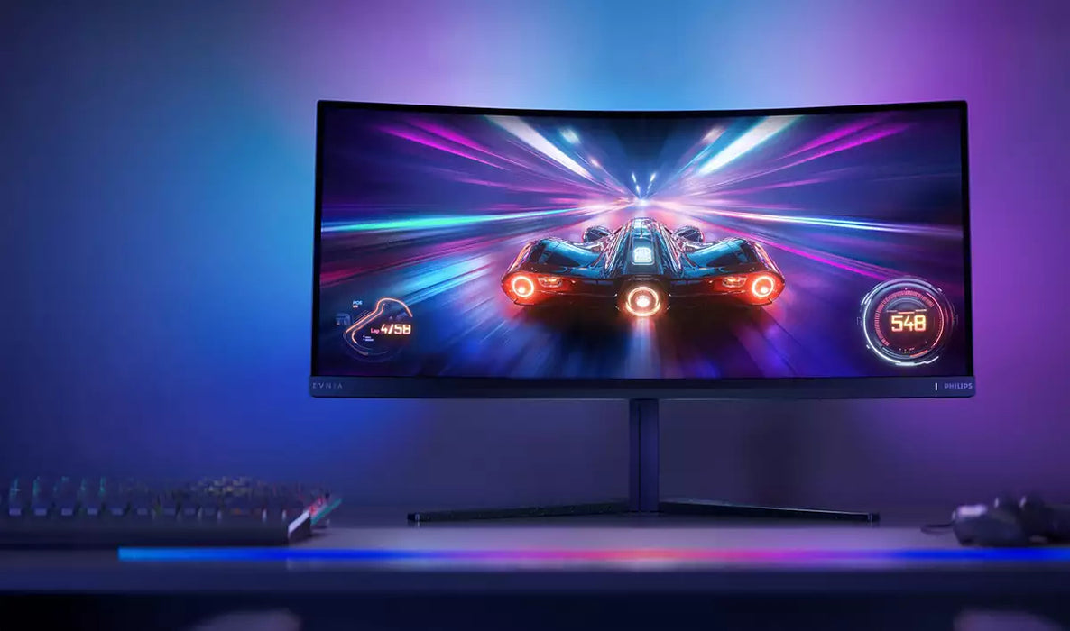 Philips Evnia 6000 34M2C6500/00, 86.4 cm (34"), 3440 x 1440 pixels, Wide Quad HD, QD-OLED, 0.03 ms, Grey