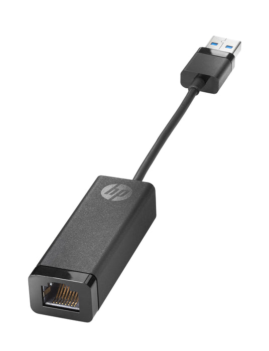 HP USB 3.0 to Gigabit RJ45 Adapter G2, Wired, USB, Ethernet, Black