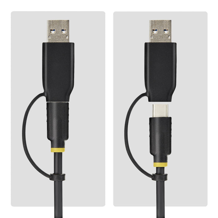 StarTech.com USB-C/USB-A to M.2 NVMe Dock Adapter, 10Gbps, Tool-Free External M.2 NVMe SSD Reader, B+M/M-Key, SSD, M.2, M.2, USB 3.2 Gen 2 (3.1 Gen 2) Type-C, Black, 10 Gbit/s