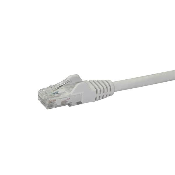 StarTech.com 1m CAT6 Ethernet Cable - White CAT 6 Gigabit Ethernet Wire -250MHz 100W PoE RJ45 UTP Network/Patch Cord Snagless w/Strain Relief Individually Tested, 1 m, Cat6, U/UTP (UTP), RJ-45, RJ-45, White