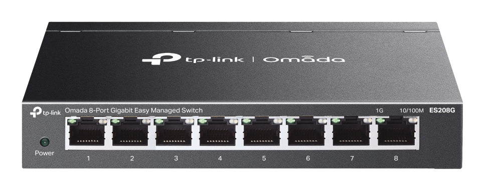 TP-Link Omada ES208G, Managed, L2, Gigabit Ethernet (10/100/1000), Wall mountable