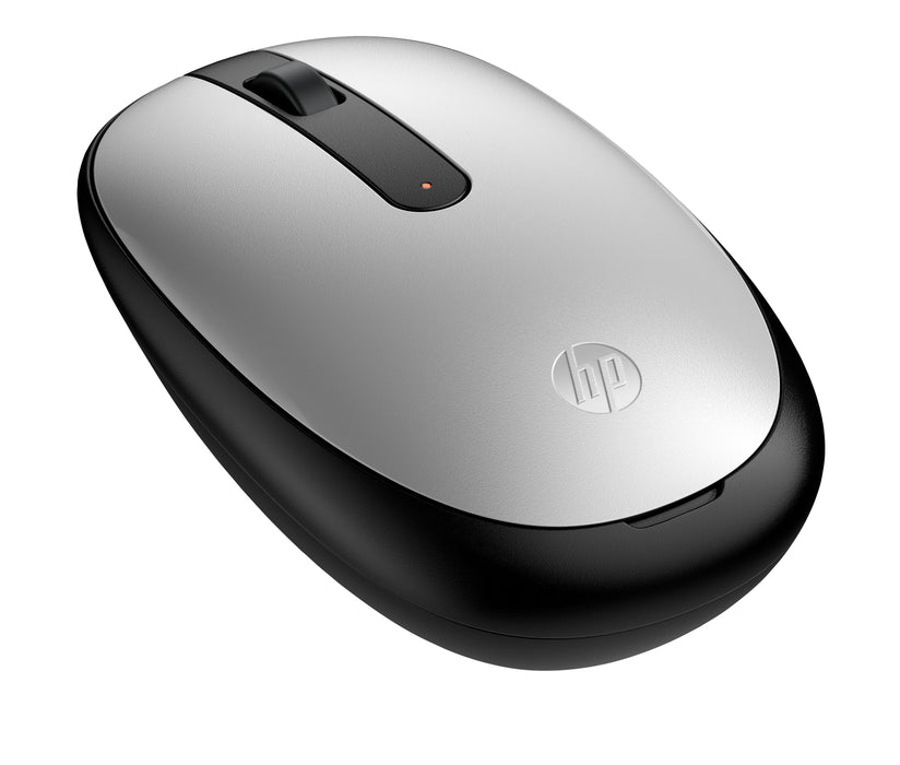 HP 240 Pike Silver Bluetooth Mouse, Ambidextrous, Optical, Bluetooth, 1600 DPI, Silver