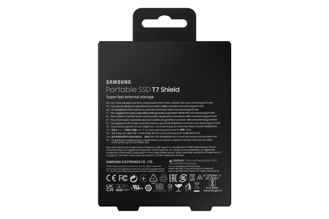 Samsung MU-PE2T0S, 2 TB, USB Type-C, 3.2 Gen 2 (3.1 Gen 2), 1050 MB/s, Password protection, Black