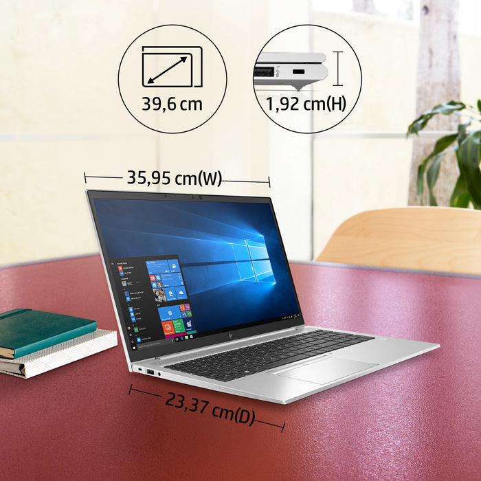 HP EliteBook 855 G7, AMD Ryzen™ 5 PRO, 2.1 GHz, 39.6 cm (15.6"), 1920 x 1080 pixels, 16 GB, 512 GB