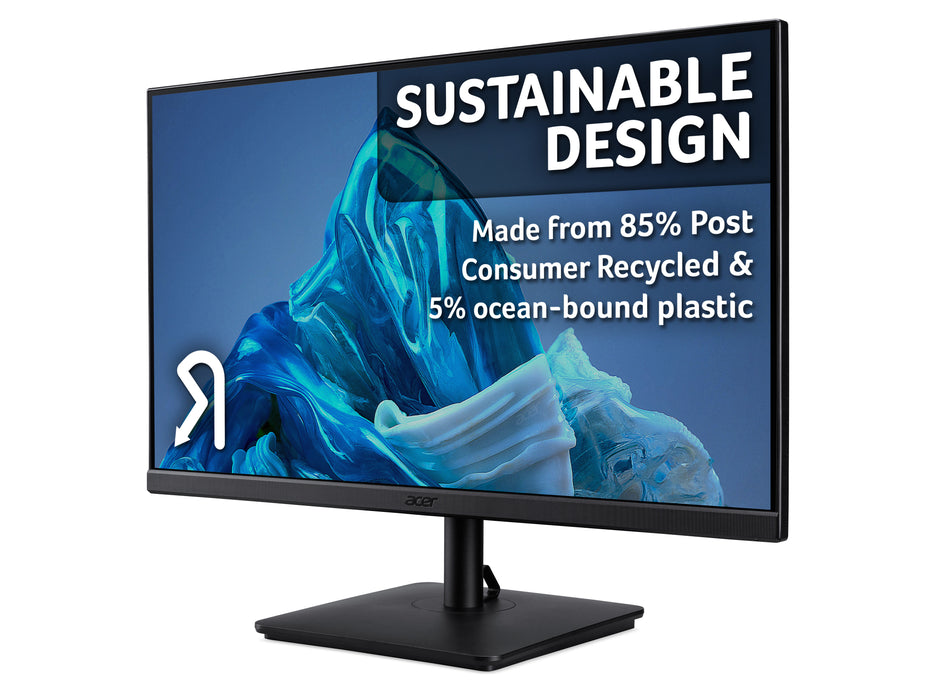 Acer V7 V277 E, 68.6 cm (27"), 1920 x 1080 pixels, Full HD, LED, 4 ms, Black