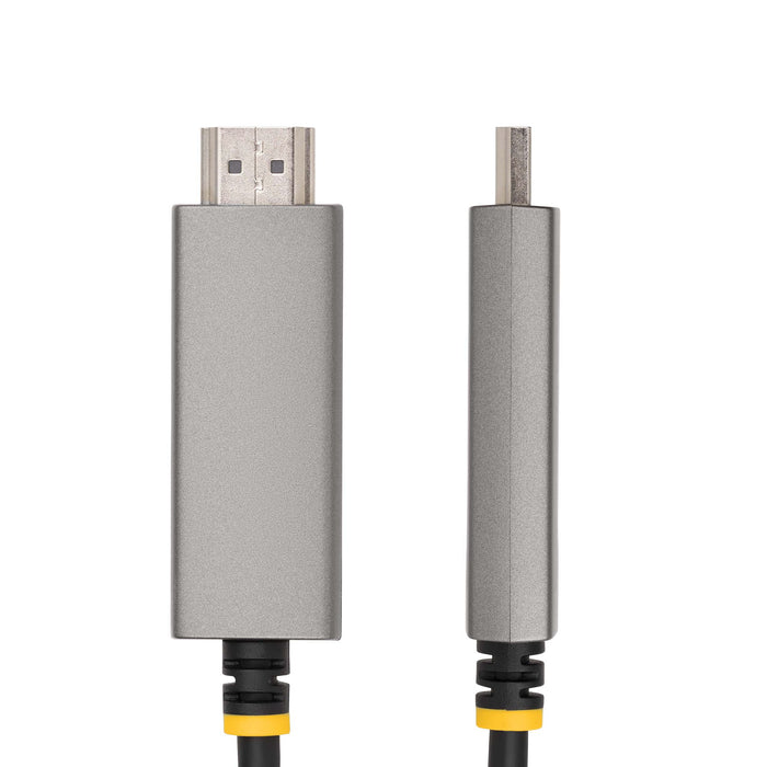 StarTech 3ft (1m) USB-C to HDMI Adapter Cable, 8K 60Hz, 4K 144Hz, HDR10, USB Type-C to HDMI 2.1 Video Converter Cable, USB-C DP Alt Mode/USB4/Thunderbolt 3/4 Compatible (134B-USBC-HDMI211M)